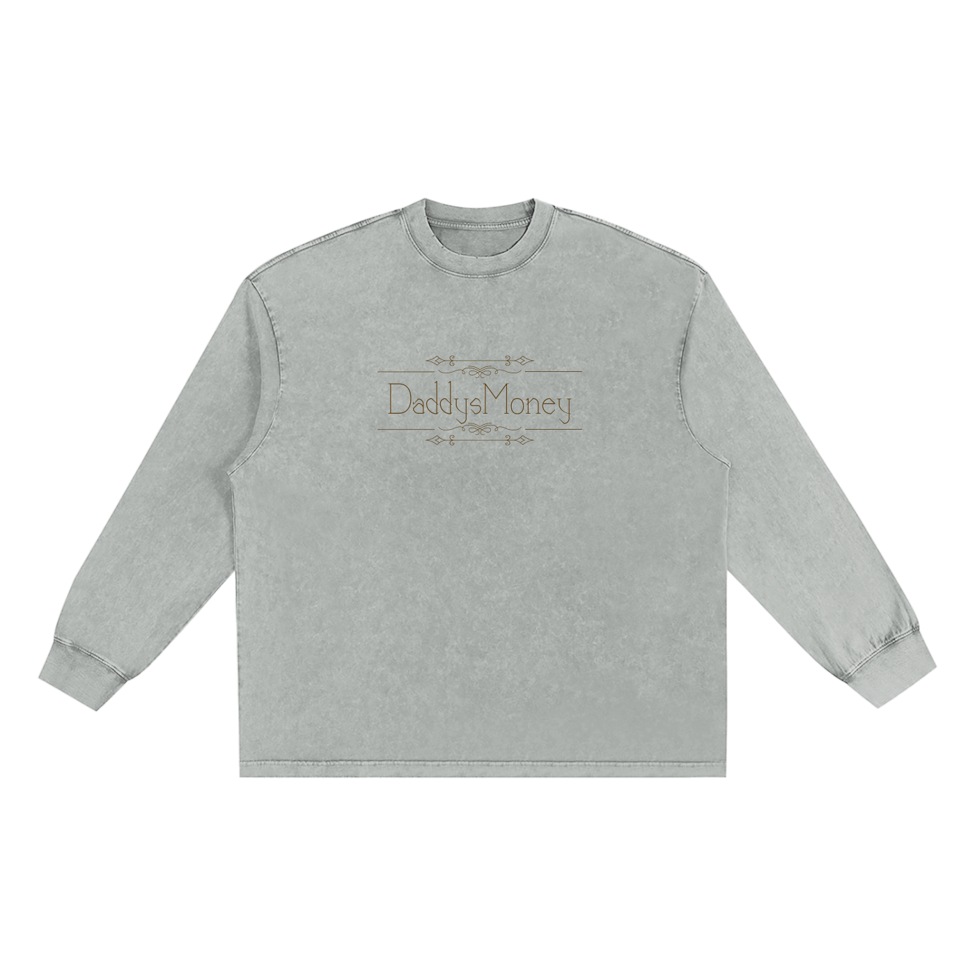 Snow Washed Oversize Long Sleeve T-shirt