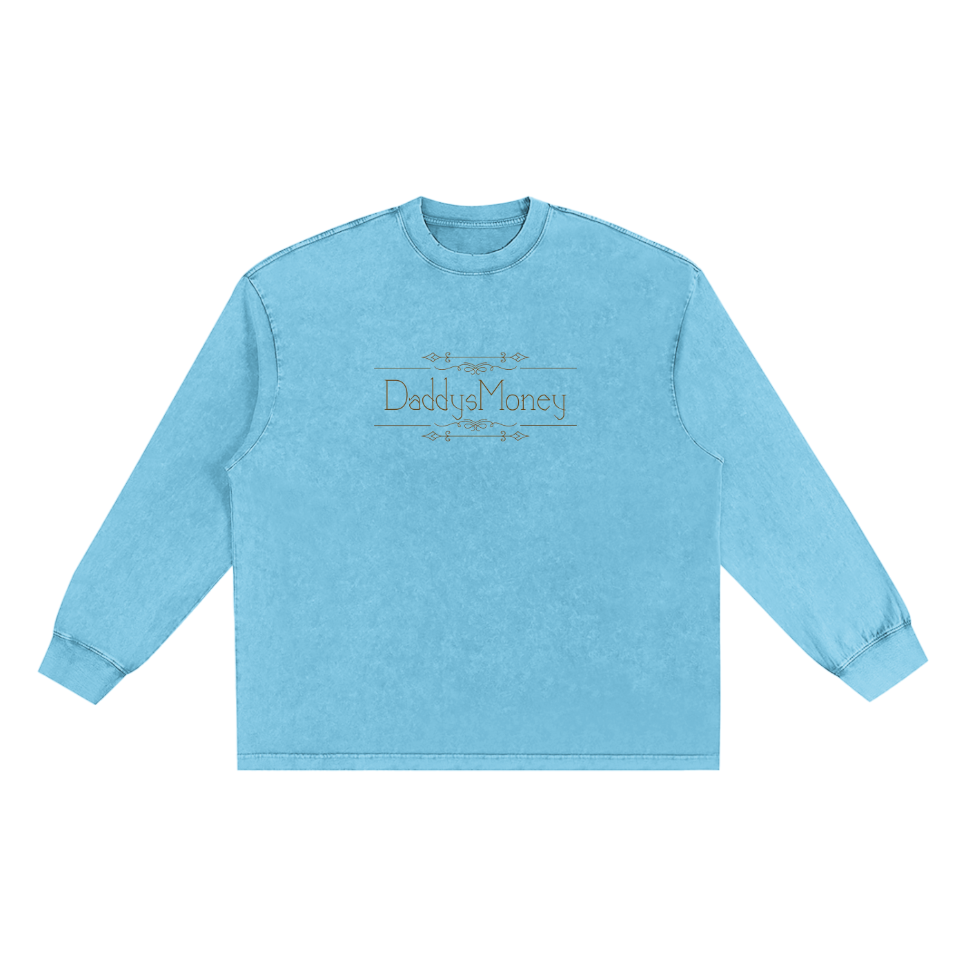 Snow Washed Oversize Long Sleeve T-shirt