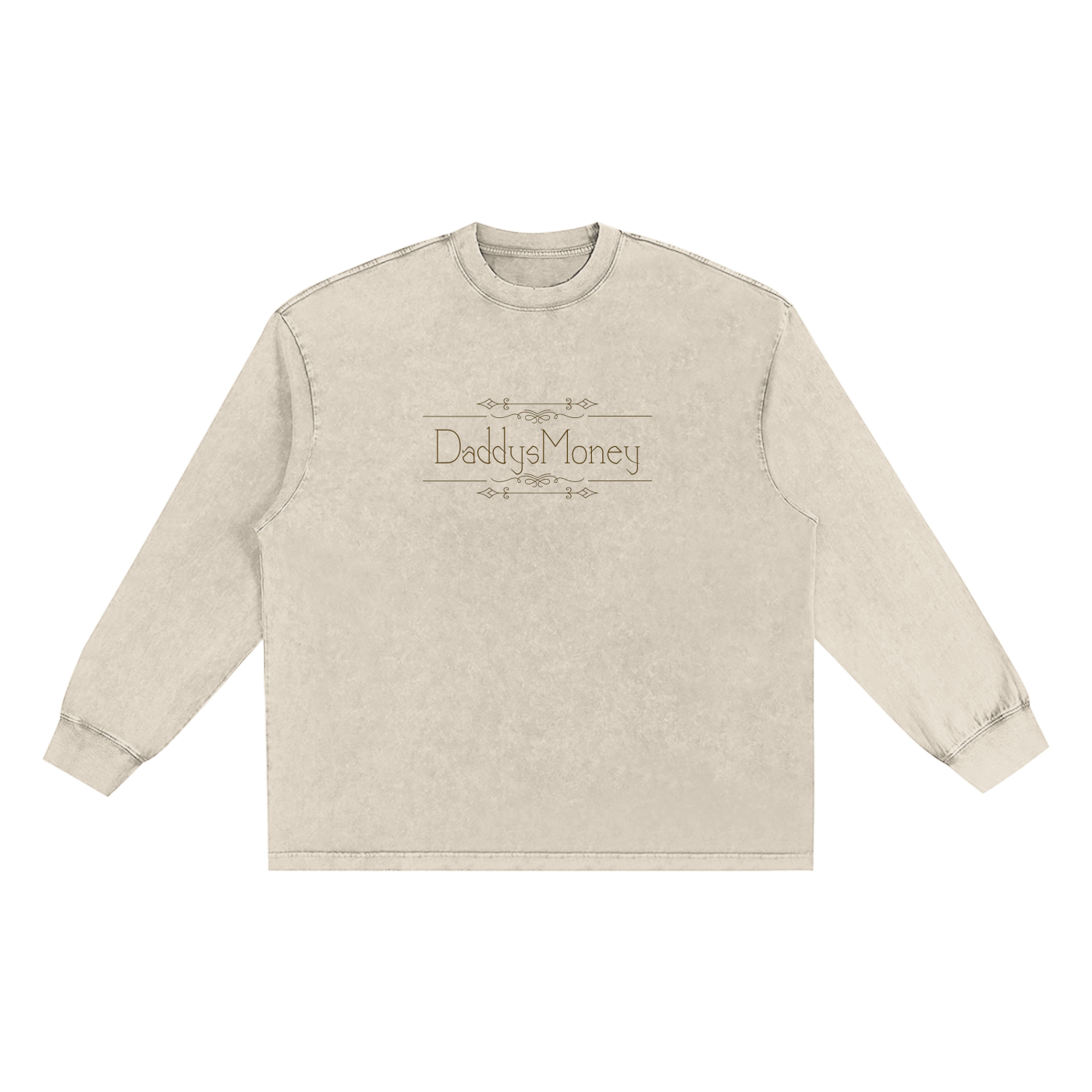 Snow Washed Oversize Long Sleeve T-shirt